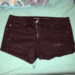 Maroon size 12 American eagle shorts